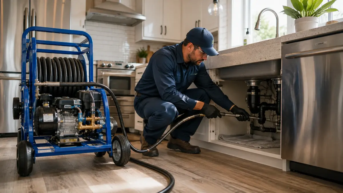 Kitchen Drain Hydro Jetting in Rosamond