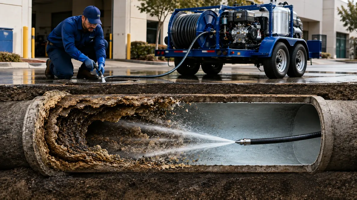 Sewer Pipe Descaling in Rosamond